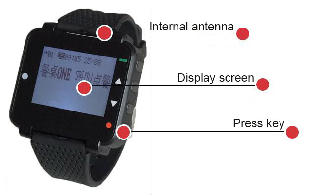Wrist watch pager appearance